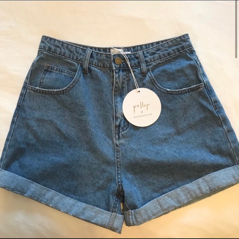 Princess Polly High Waisted Denim Shorts